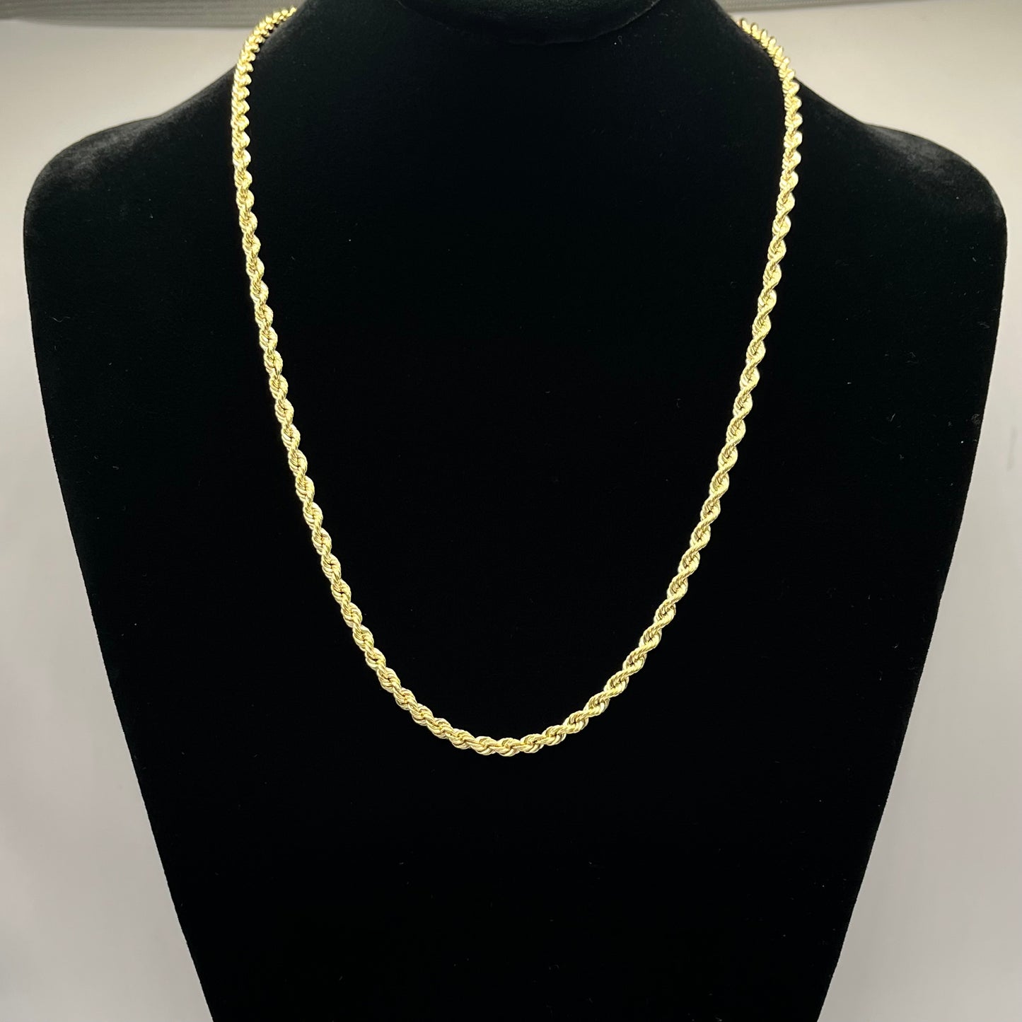 14K Gold 3MM Hollow Rope Chain