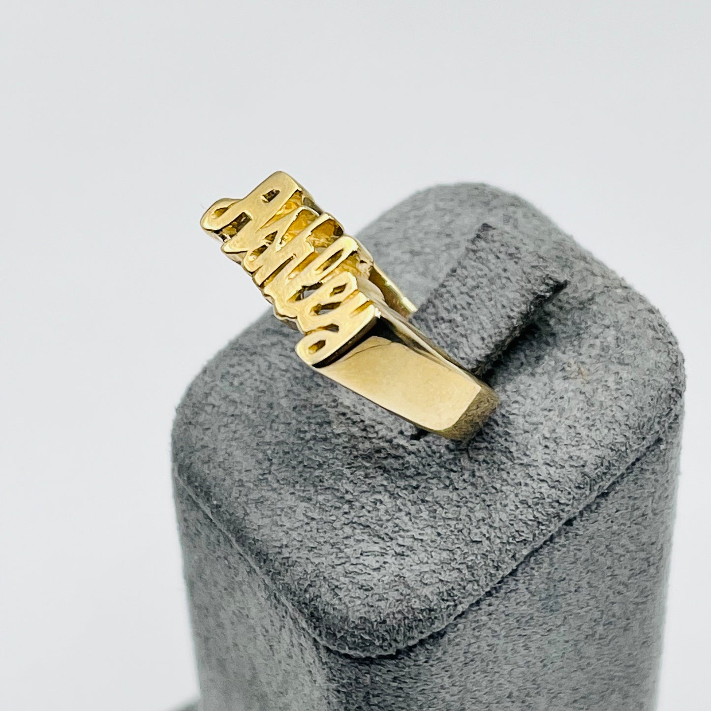 14k Gold Custom Name Ring