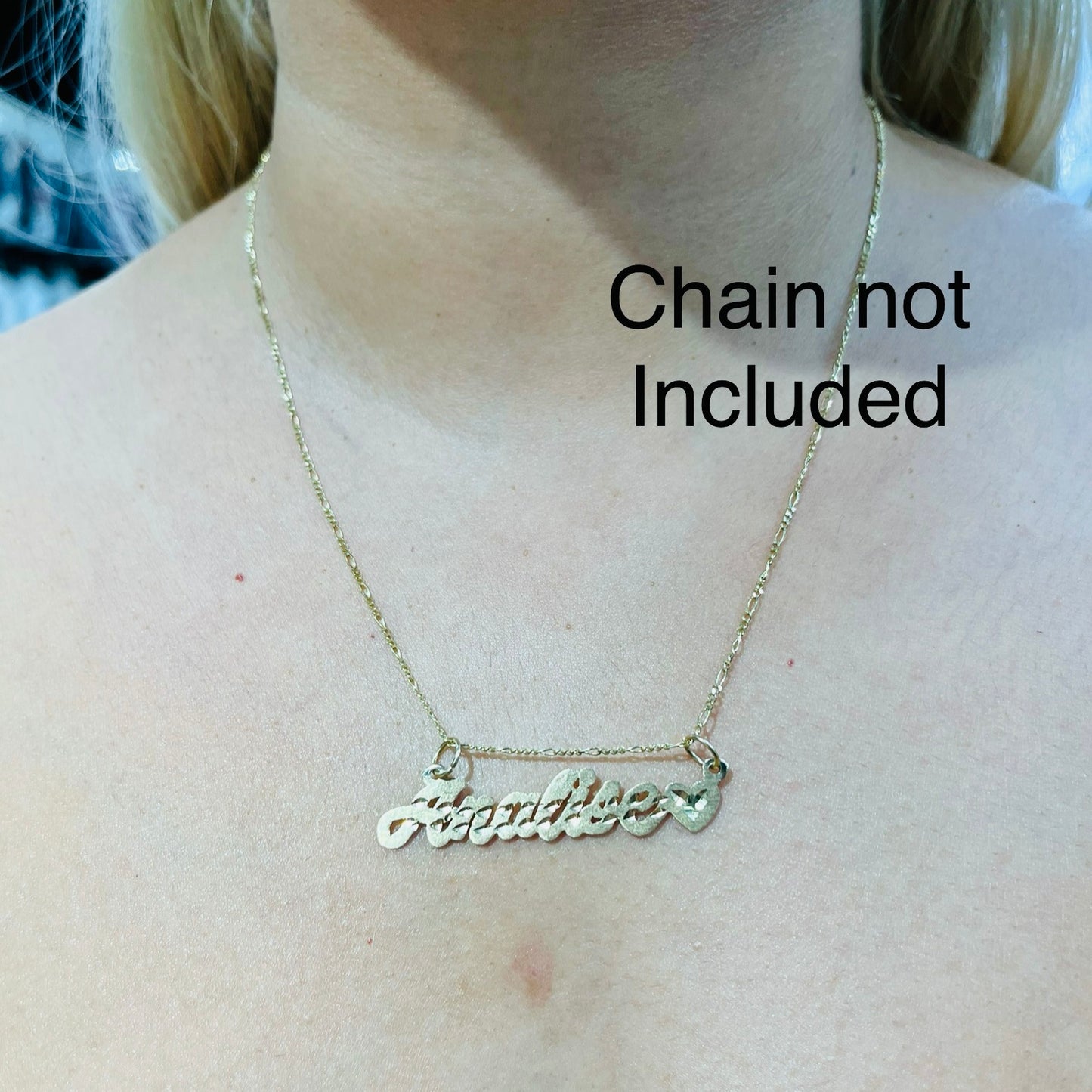 10K Gold Classic Single Nameplate (custom)