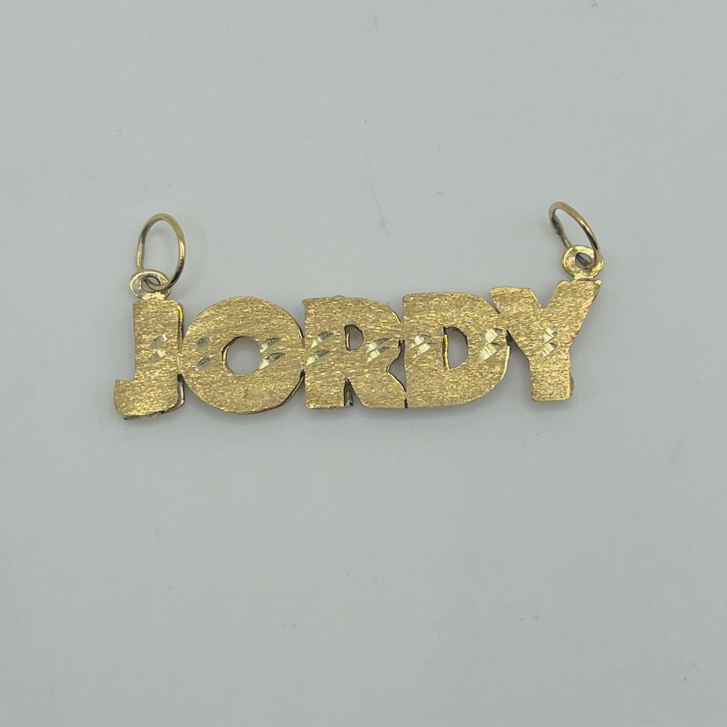 10K Gold Double Nameplate All Caps (custom)