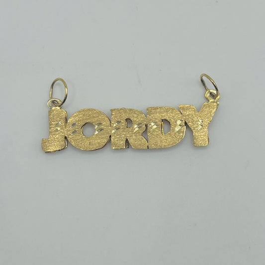 10K Gold Double Nameplate All Caps (custom)
