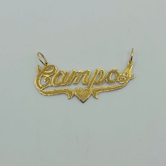 14K GOLD Fancy Single Nameplate (custom)