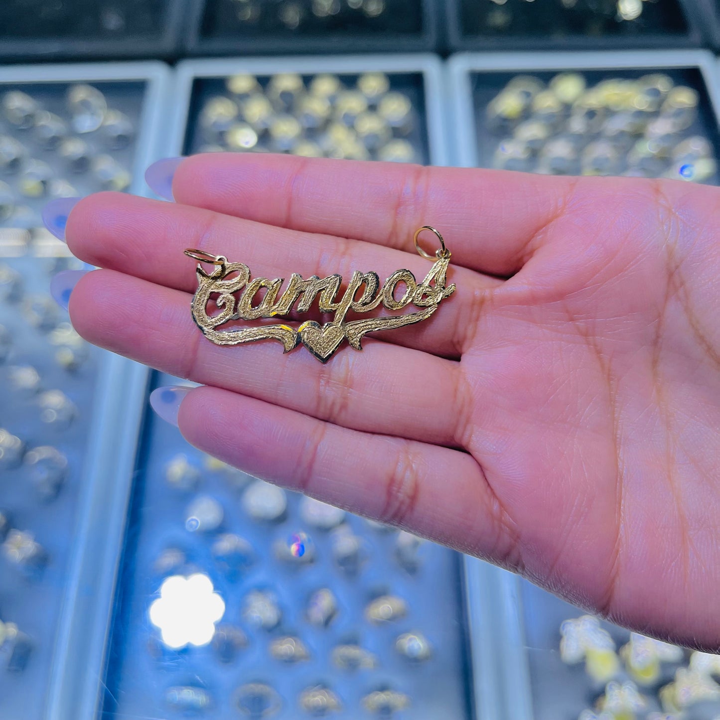 14K GOLD Fancy Single Nameplate (custom)