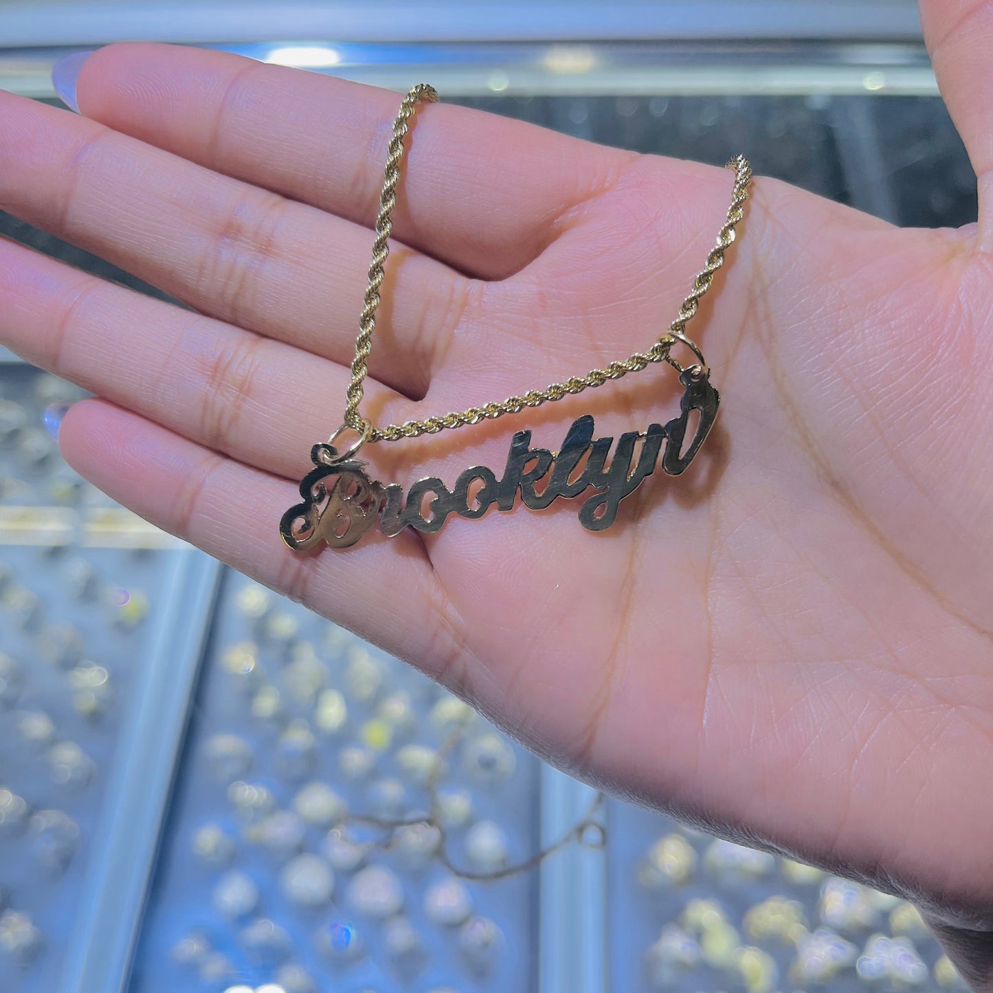 10K Gold High Polish Nameplate (custom)