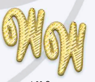 10K Gold Large Cursive Initial Earrings (shiny diamond cut finish)