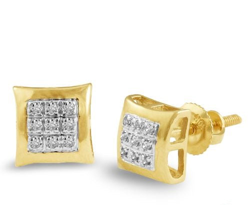 DIAMOND KITE DOME EARRINGS