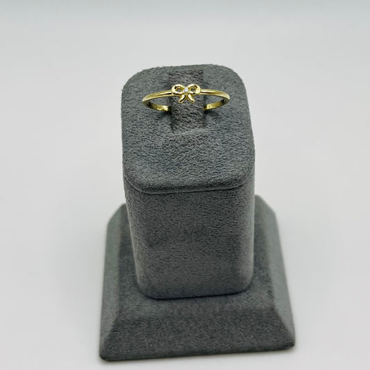 10k Gold Micro Bow Ring