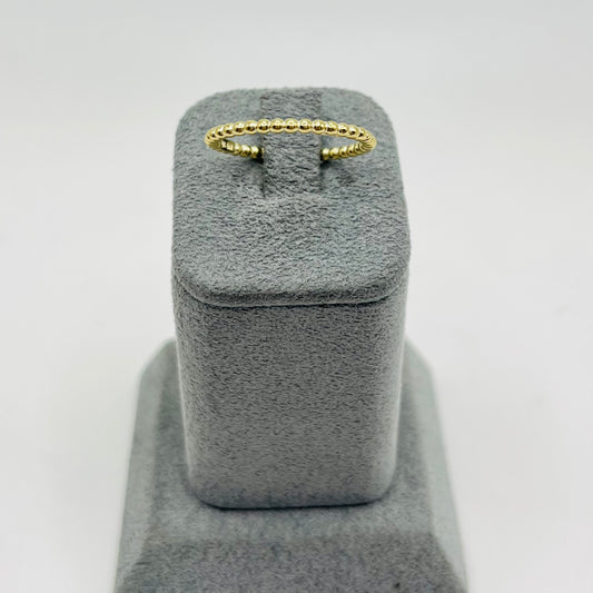 10k Gold Ribbed Ring