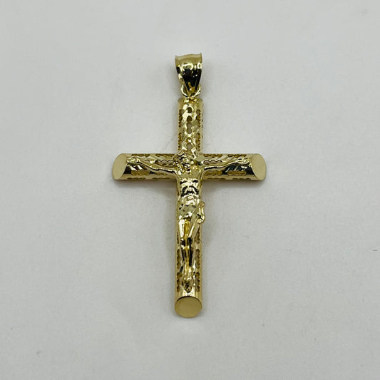 10k Gold Anointed Crucifix Cross Charm (M)