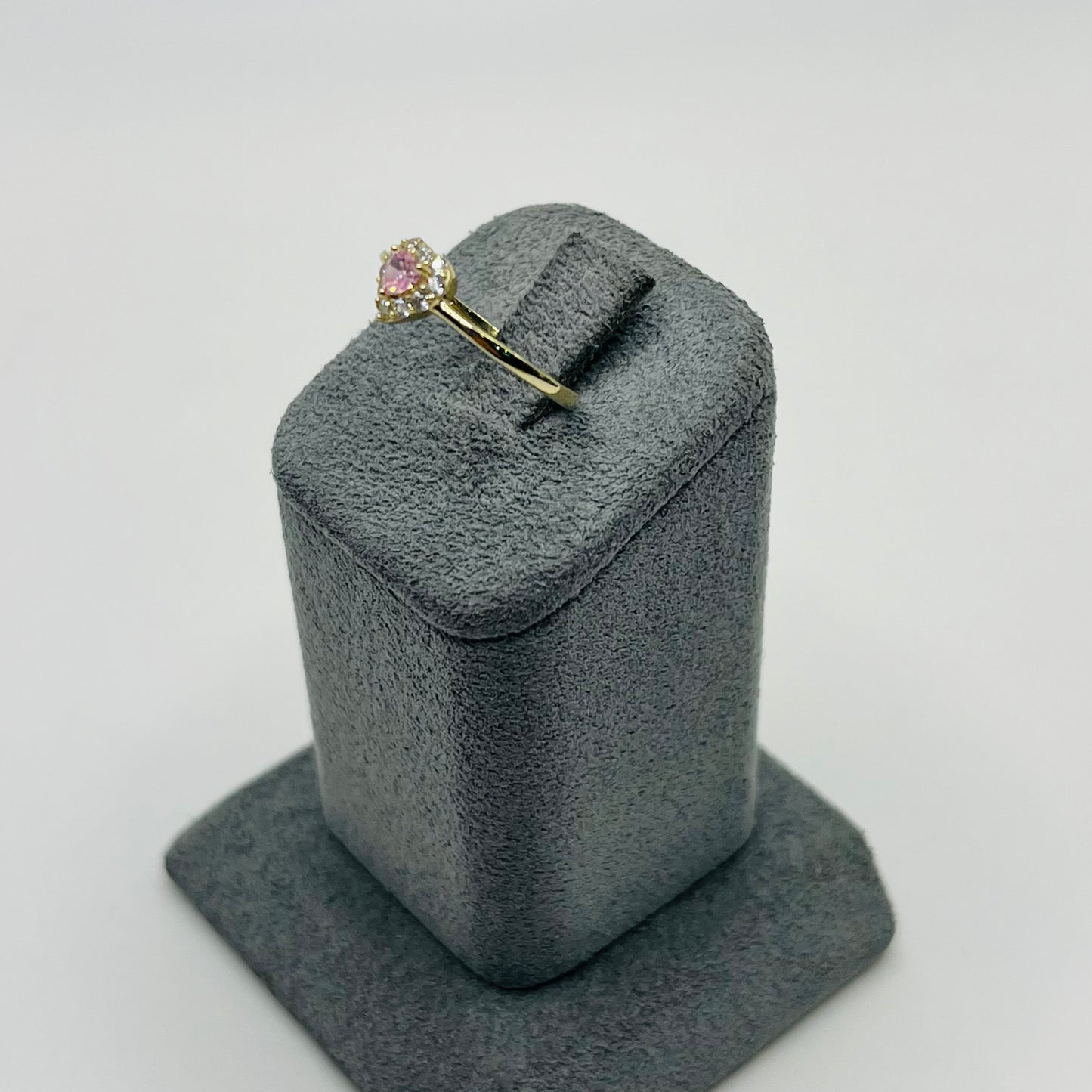 10k Gold Pink Baby Birthstone Ring
