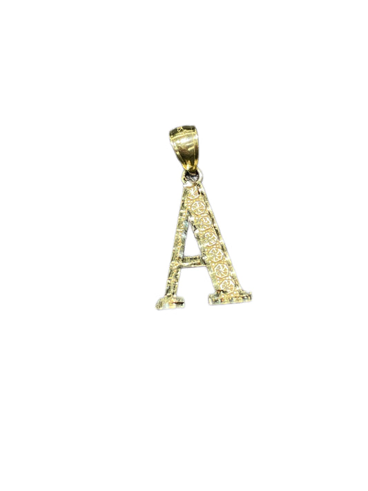 10K Gold Classic Initial Charm (med)