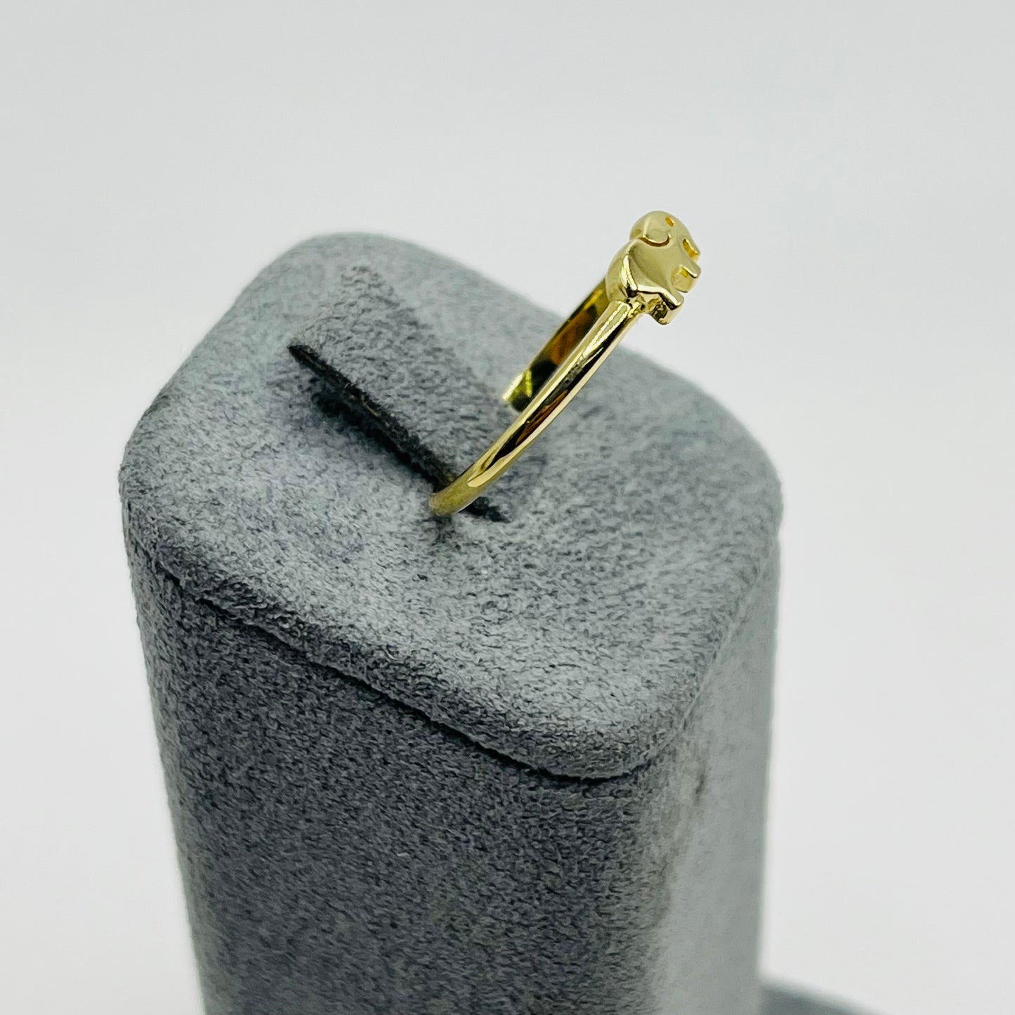10K Gold Dainty Elephant Ring