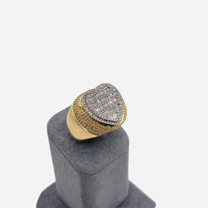 Diamond Baguette Heart Ring