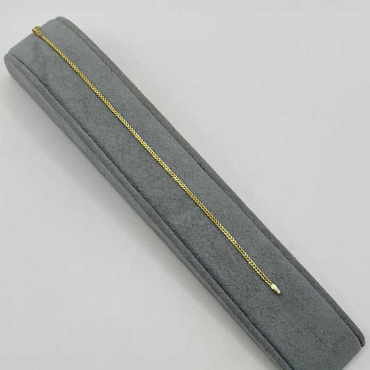 14k Gold 1.6mm Franco Bracelet