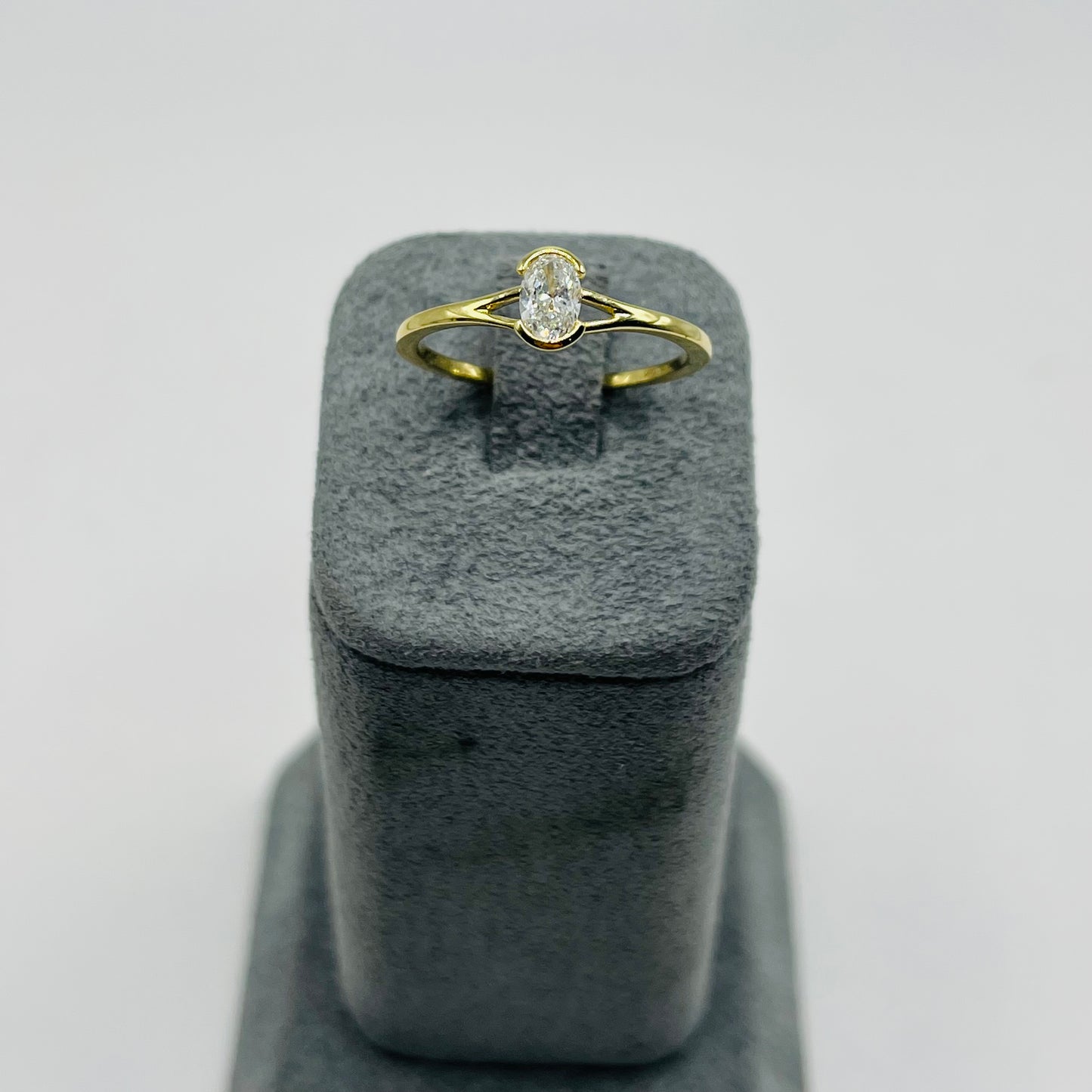 14k Gold Natural Diamond Lumière Ring