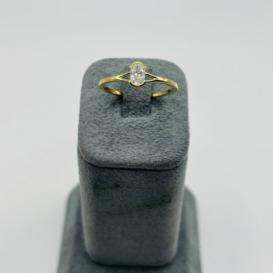 14k Gold Natural Diamond Lumière Ring