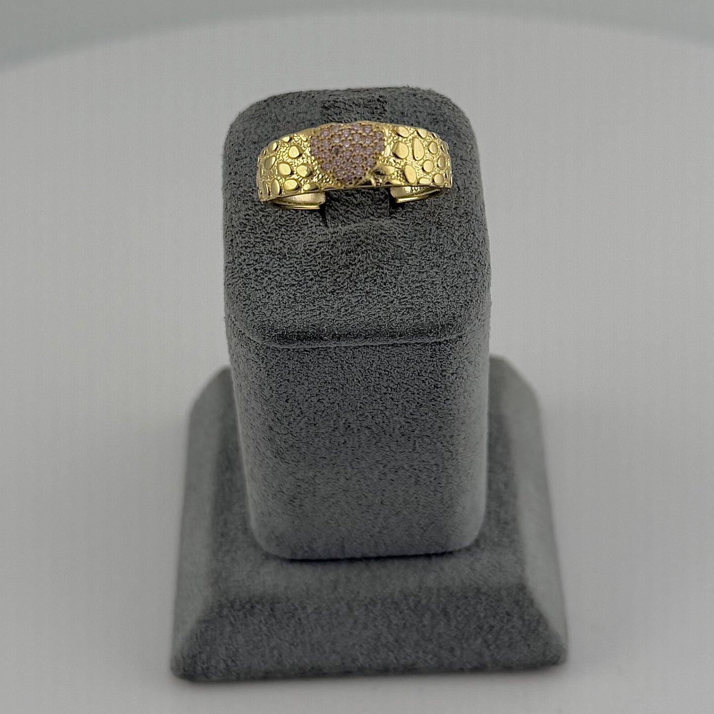 10k Gold Pink Blush Nugget Ring