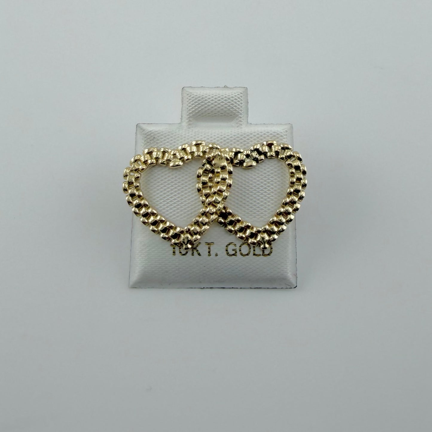 10K Gold RX Heart Earrings (s)