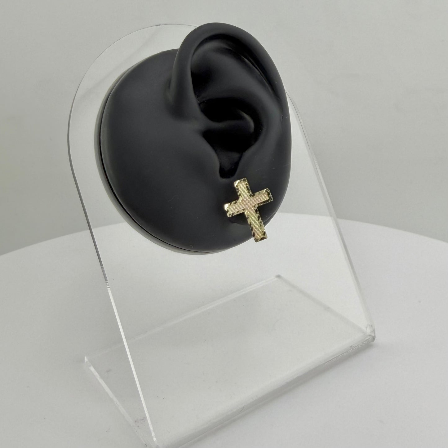 10k Gold Cross Earrings
