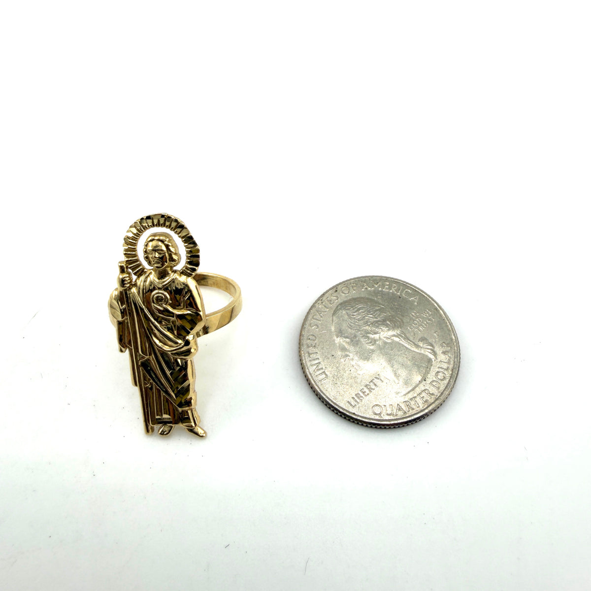 10k Gold San Judas Ring (Large)