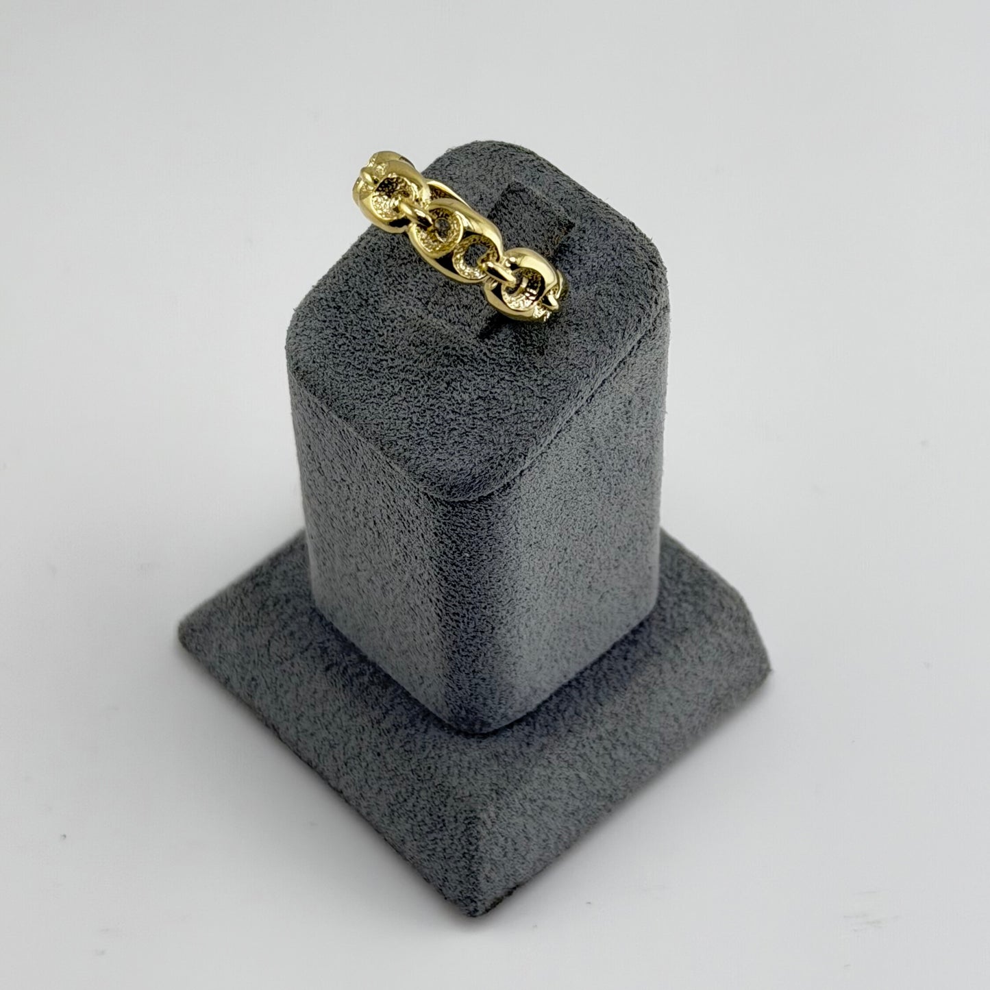10k Gold Puffy Link Ring
