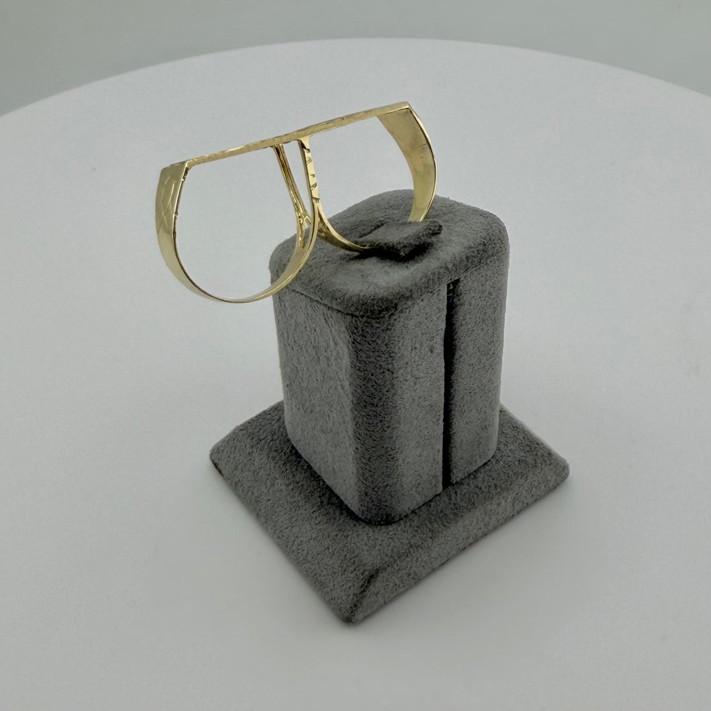 10k Gold Dc Two Finger Ring ( M)
