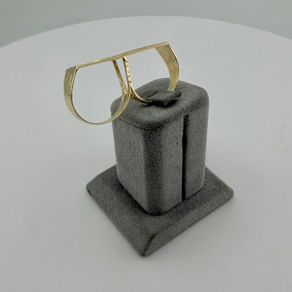 10k Gold Dc Two Finger Ring ( M)