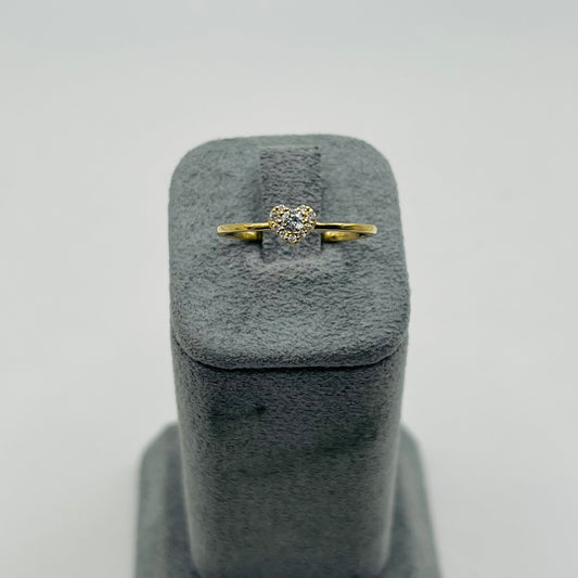 14k Gold Natural Diamond Whisper of Love Ring