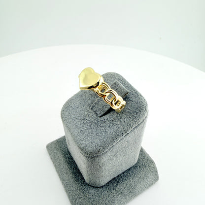 10K Gold Heart Reflections Ring