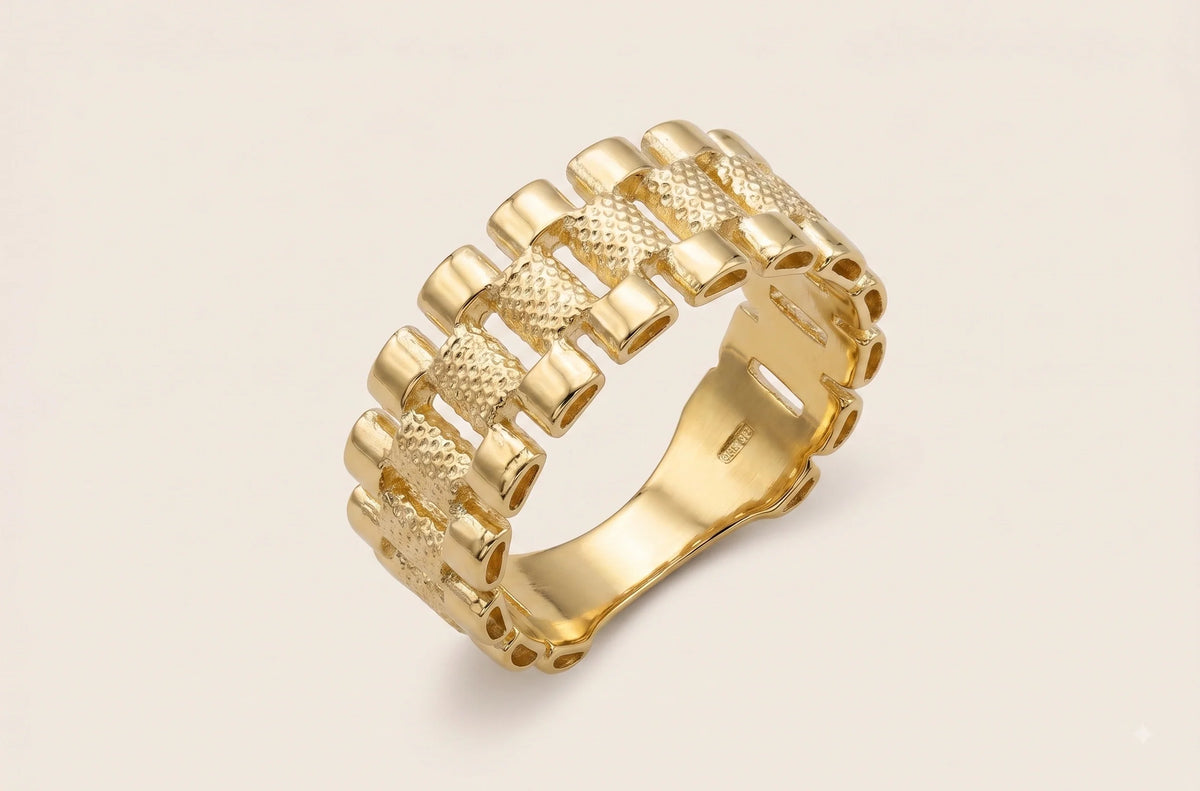 10K Gold RX Band Ring | Width: 5mm