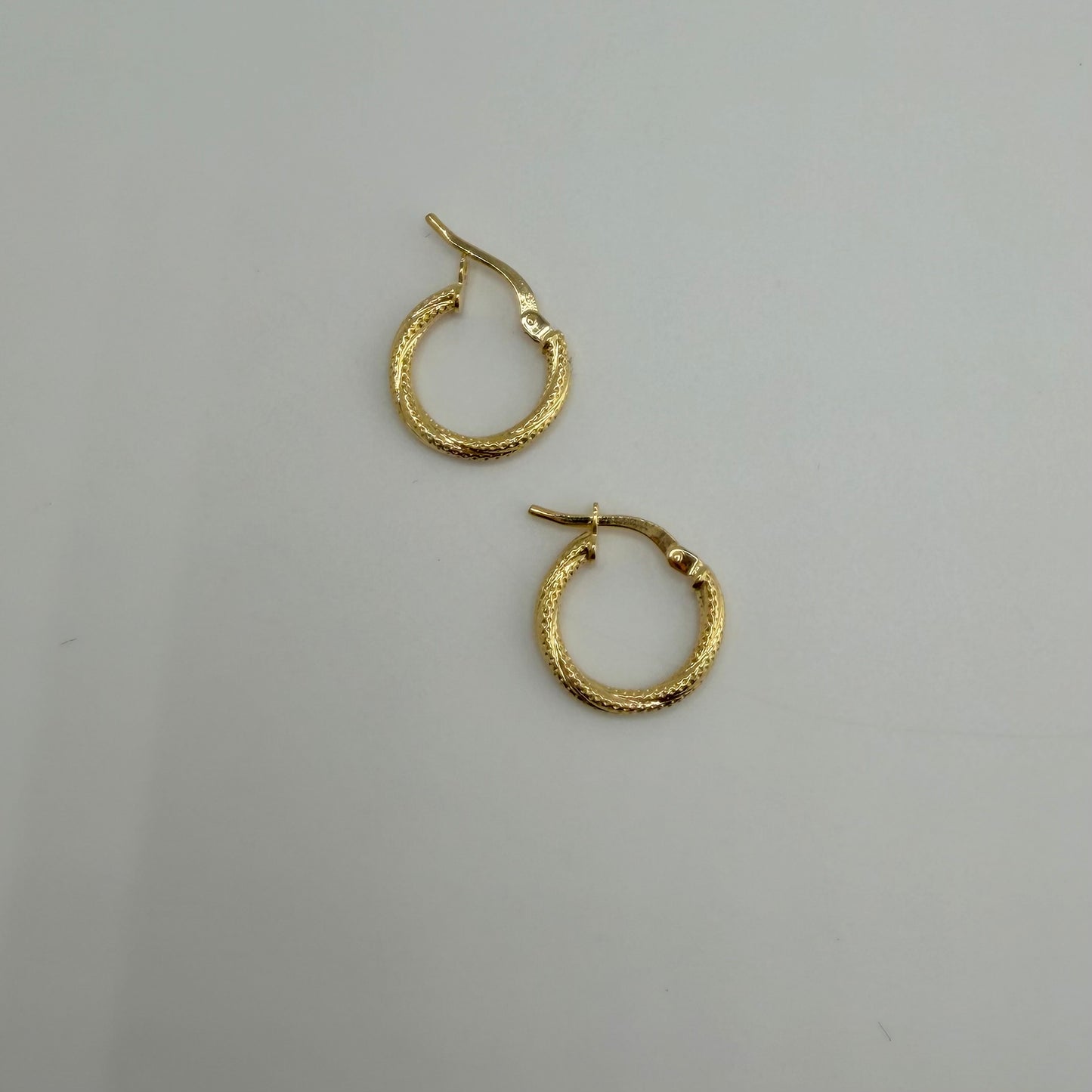 10k Gold Honey Hoops 15mm
