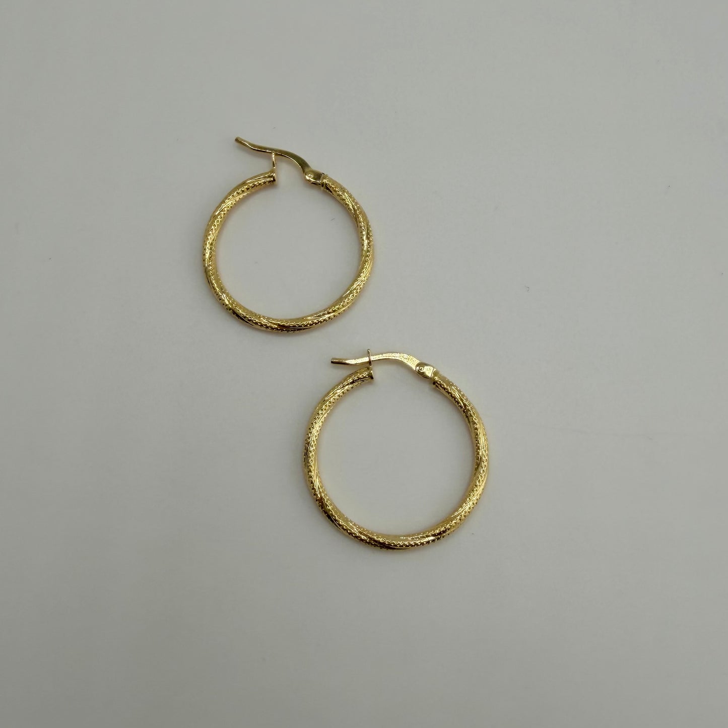 10k Gold Honey Hoops 24mm