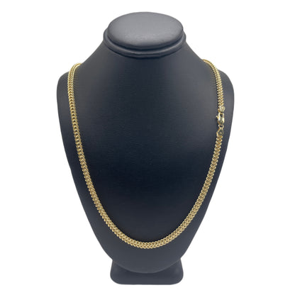 10K Gold 3.2mm Hollow Franco Chain