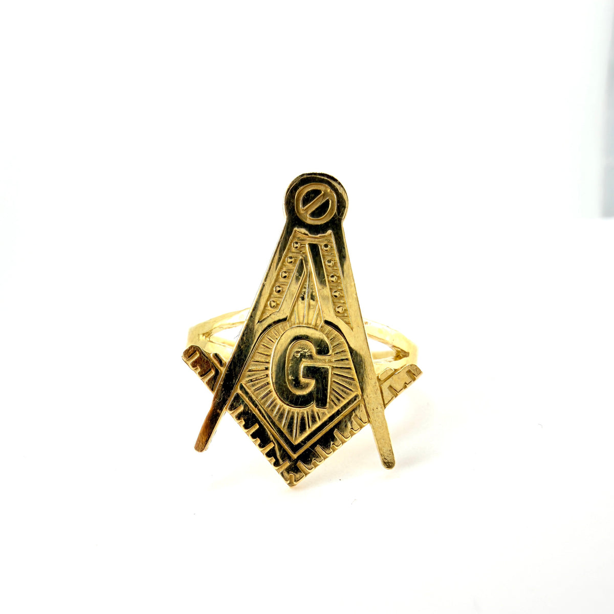 10K Gold Freemason Ring