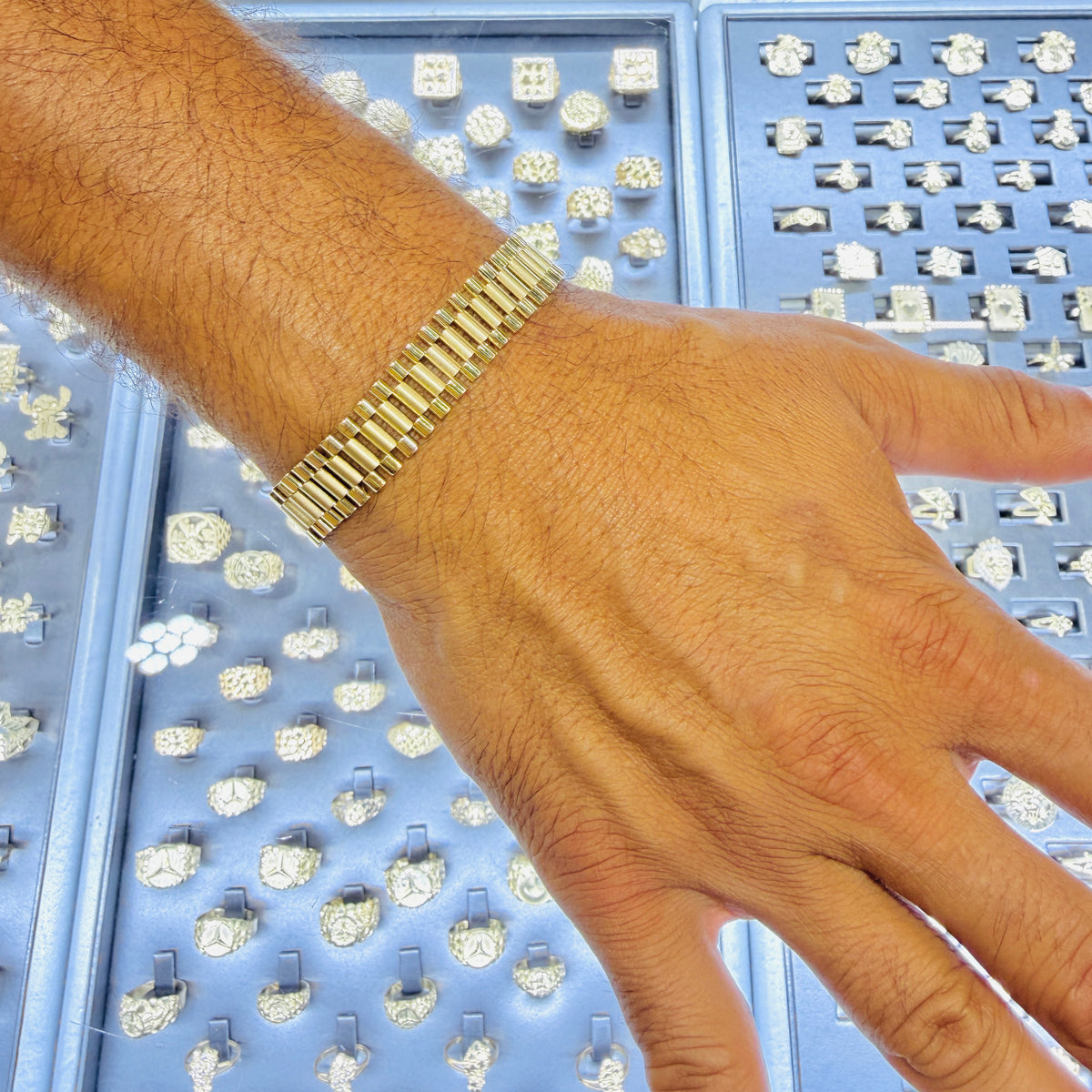 10K Gold RX Presidential Style Bracelets