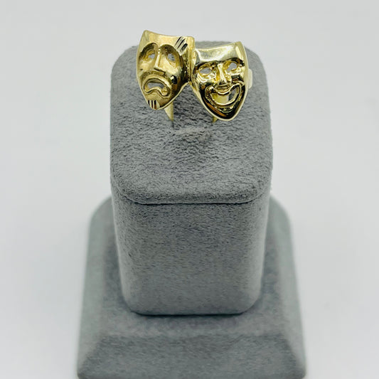 10K Gold Smile Now Cry Later Ring (MED)