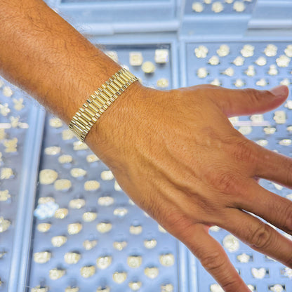 10K Gold RX Presidential Style Bracelets
