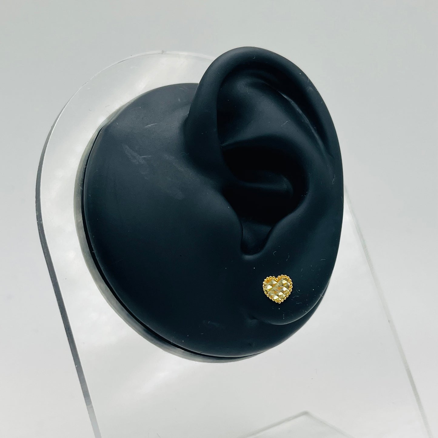 14k Gold De Corazón Earrings