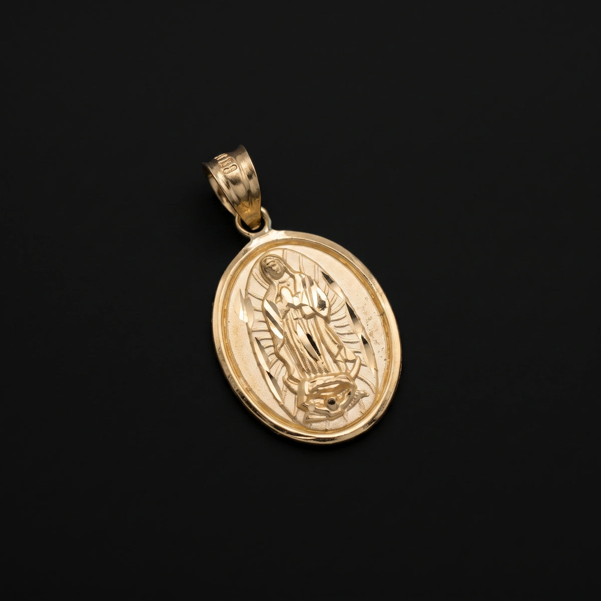 14K Gold DC Virgin Mary Charm
