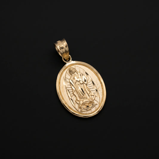 14K Gold DC Virgin Mary Charm