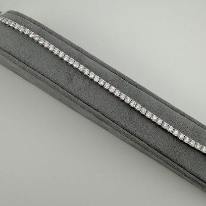 14k Gold 3.85 Carat Diamond Tennis Bracelet