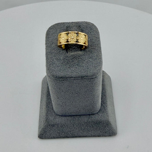 10k Gold Spring Flower Toe Ring