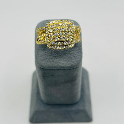 14k Gold Natural Diamond Gravitas Ring