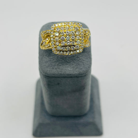 14k Gold Natural Diamond Gravitas Ring