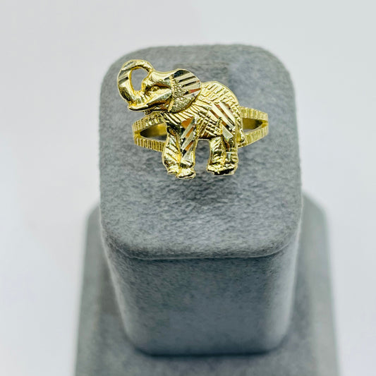 10K Gold Elephant Ring