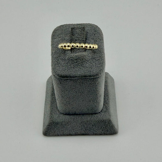 10k Gold Beaded Band Ring