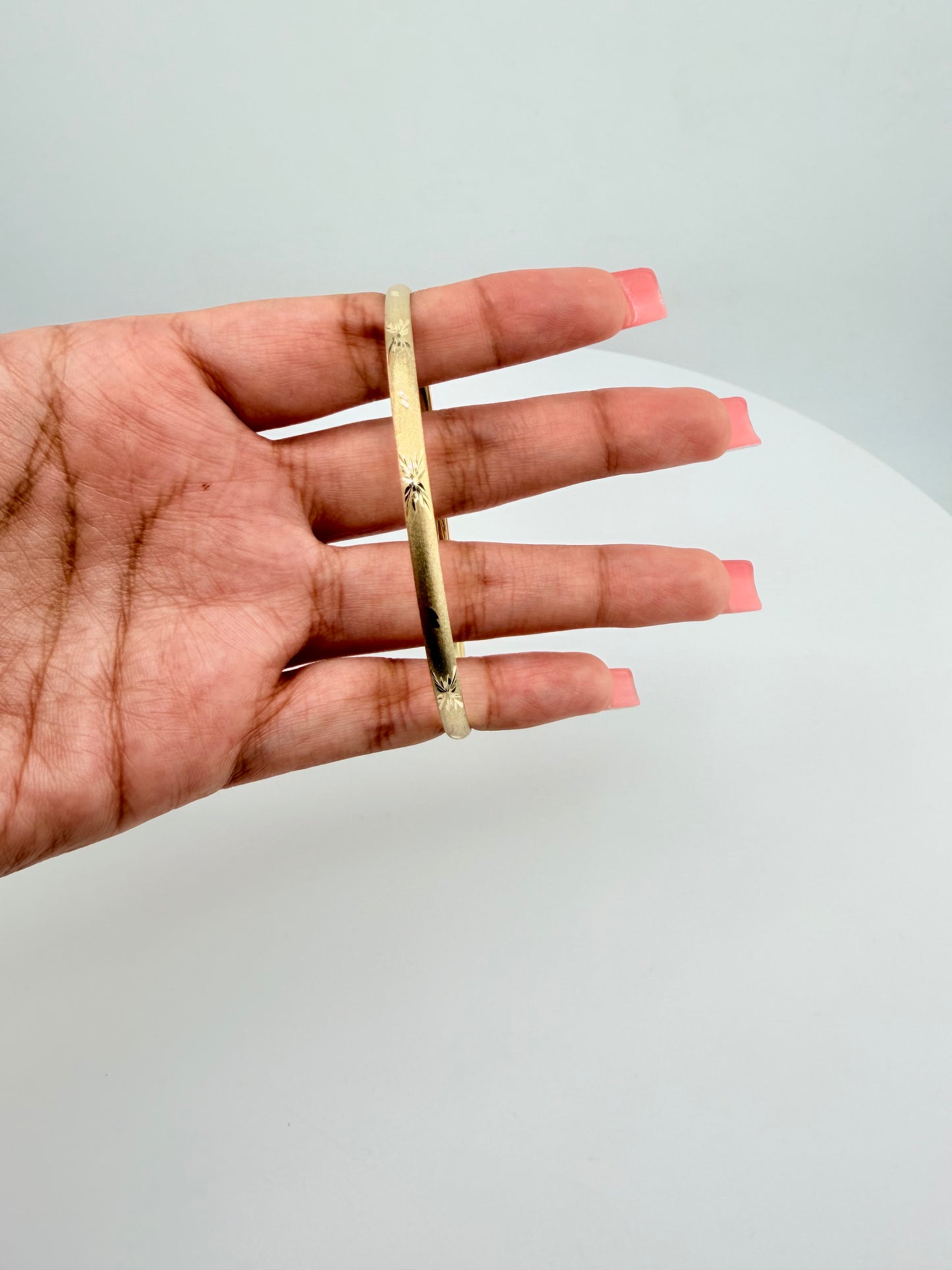 10k Honey Gold Bangle Bracelet