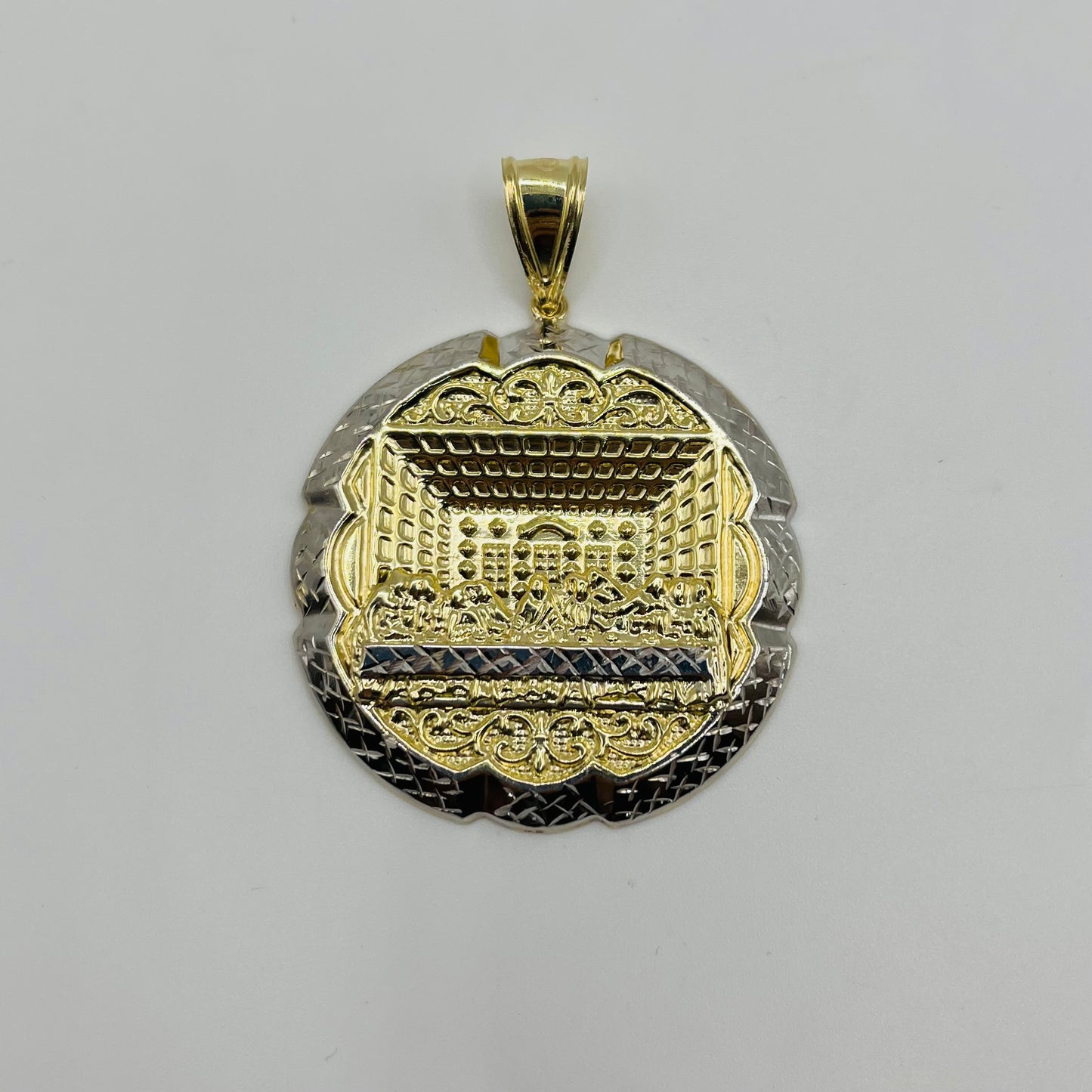 10k Gold Two- Tone Last supper Charm (L)