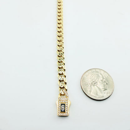 10K Gold Lightweight Monaco Bracelet