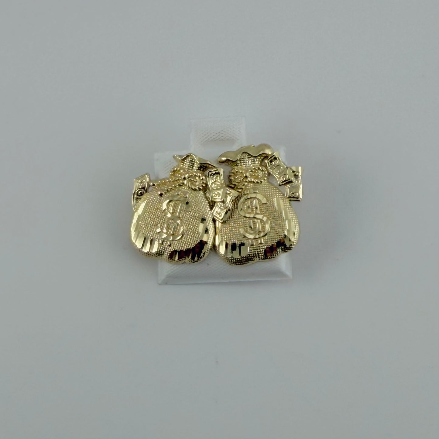 10K Gold Moneybag 2 Earrings